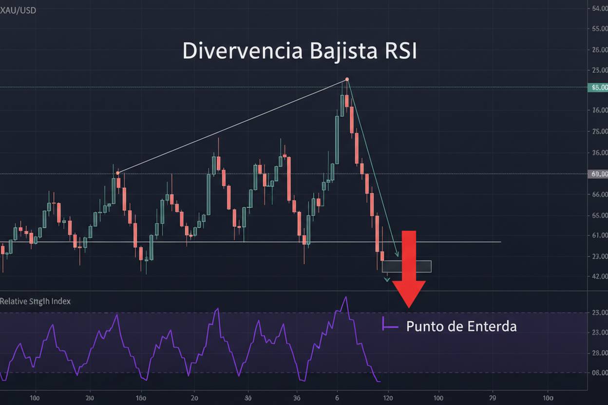 Divergencia Bajista RSI: Cómo Anticipar un Giro a la Baja con el RSI [2026]