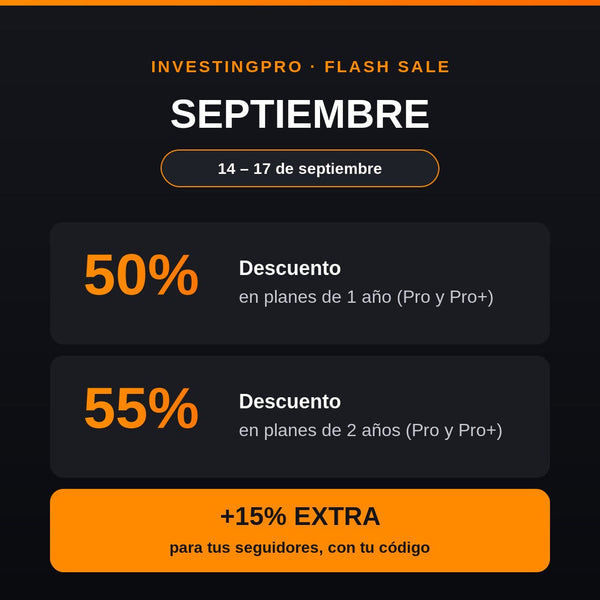 Oferta InvestingPro Septiembre 2026: Hasta 55% + 15% Extra